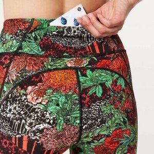 NWT Lululemon Time To Sweat Floral Crop Leggings